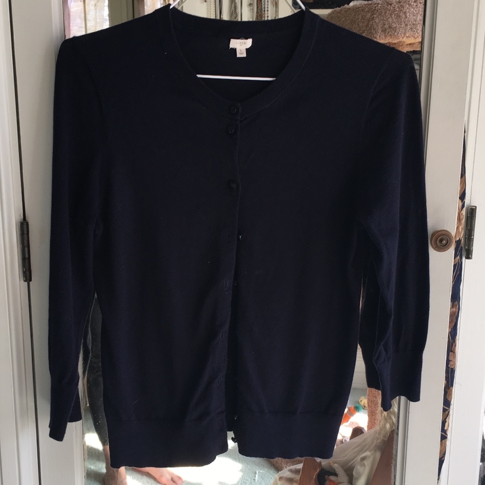 Dark blue cardigan